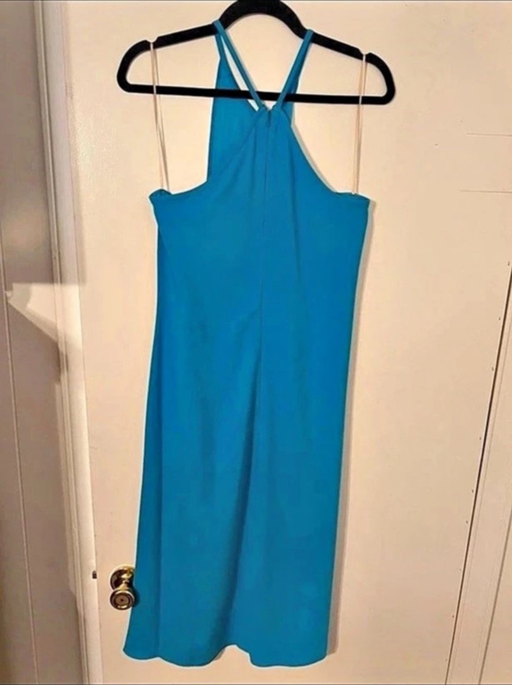 Trina Turk Strappy Midi Dress in Blue Size Small NWT